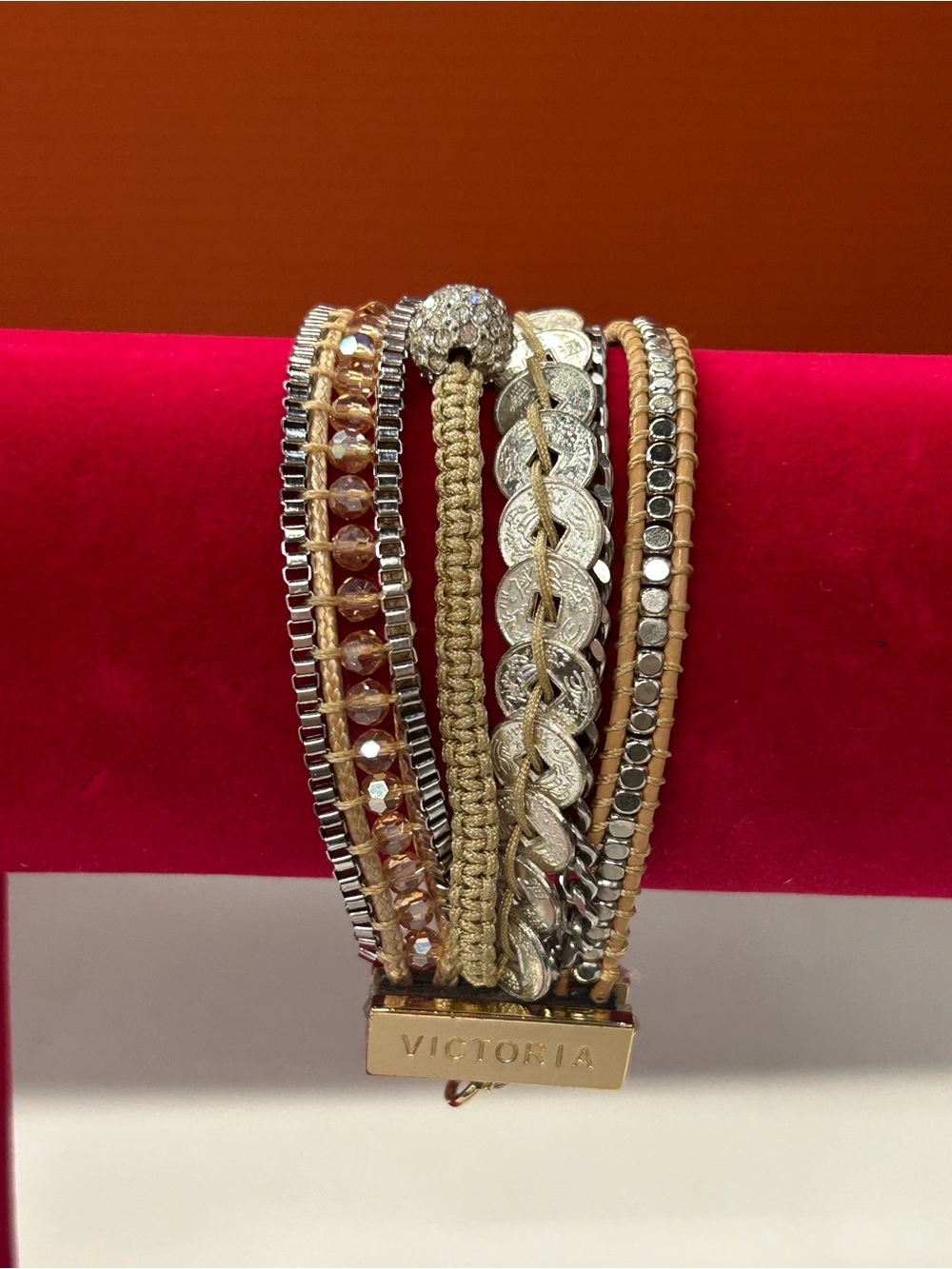 Beautiful Victoria Emerson multi strand bracelet